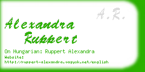 alexandra ruppert business card